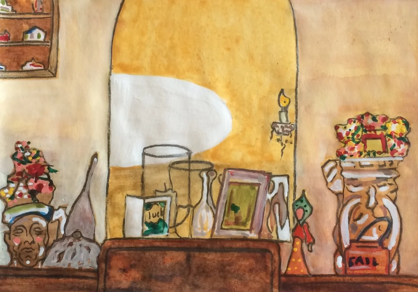  Watercolour &amp; Gouache on paper 