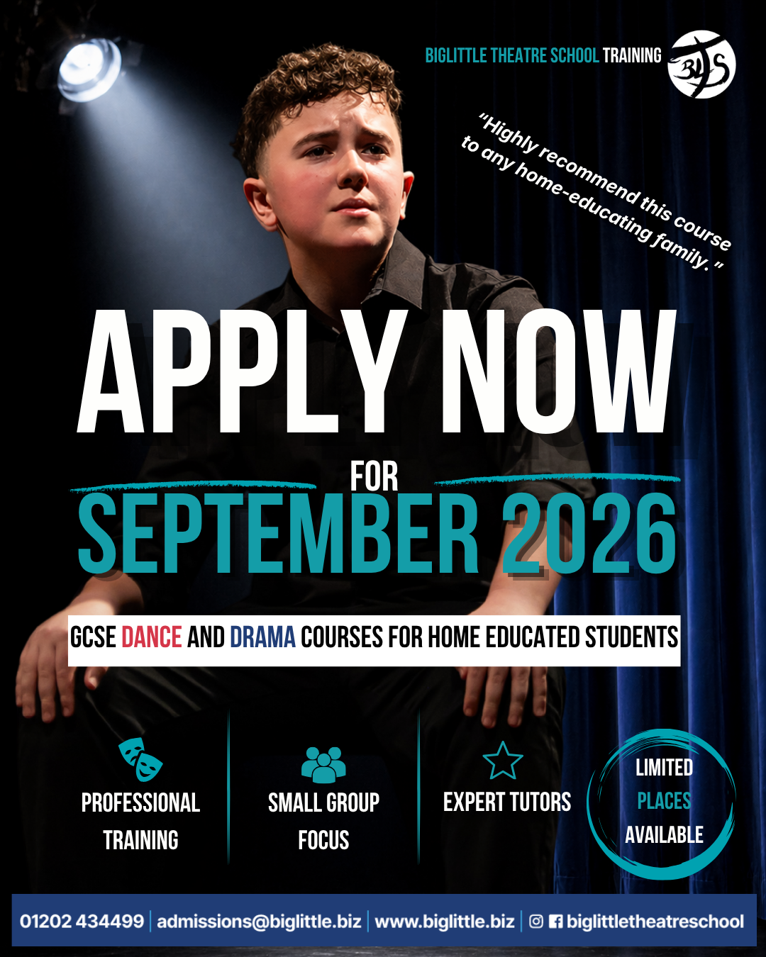 Applications Still Open for GCSE Drama and Dance 2026
