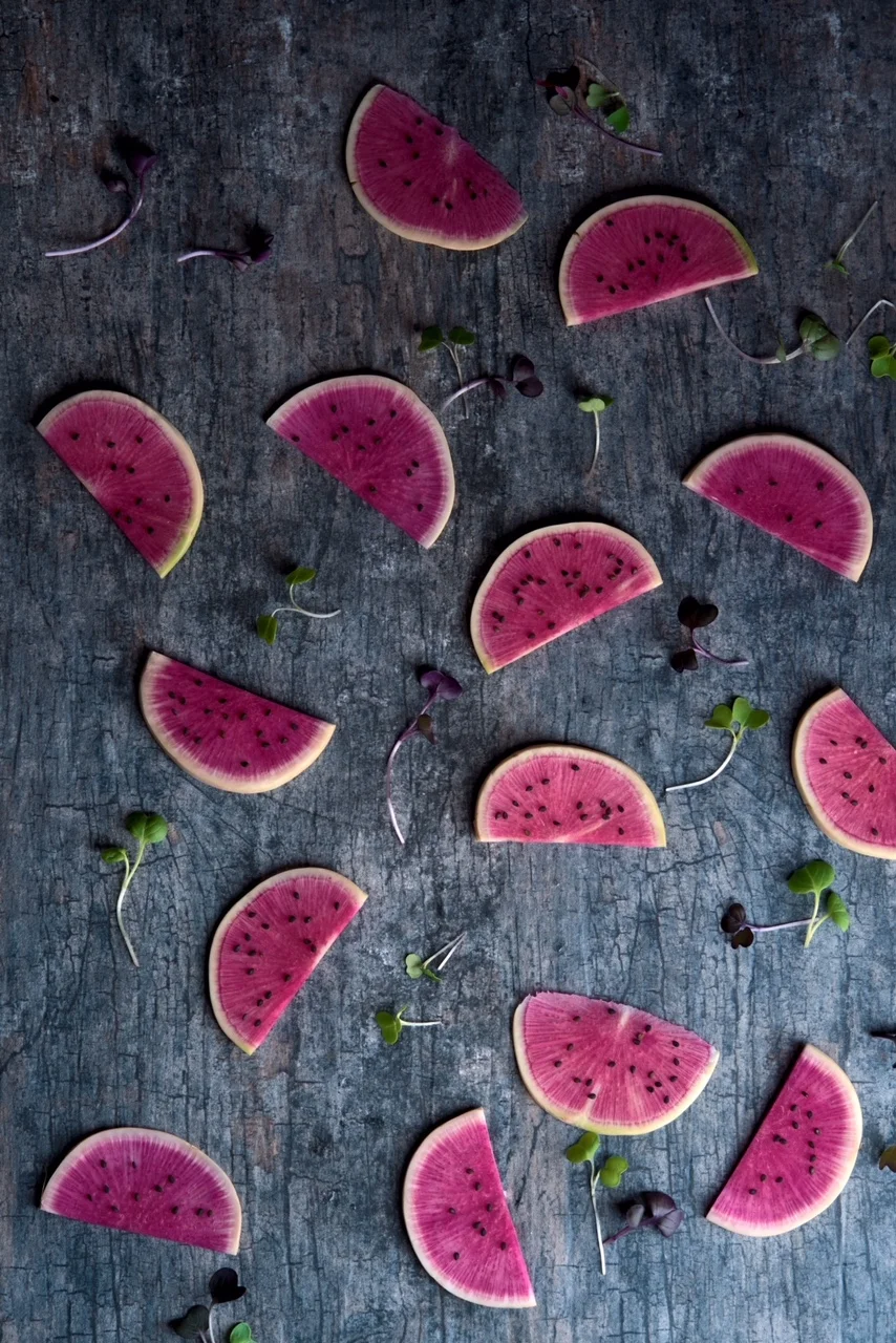 watermelon radishes.JPG