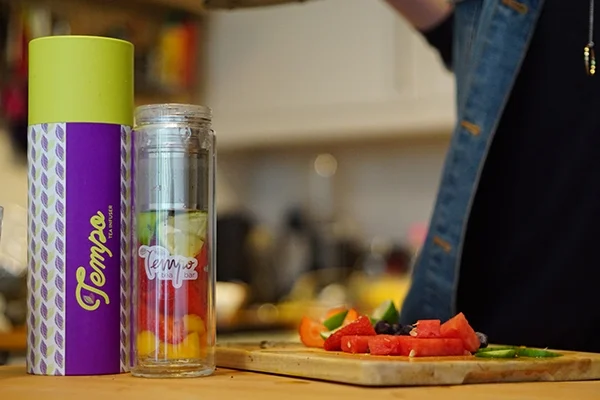 fruit infused water bottle