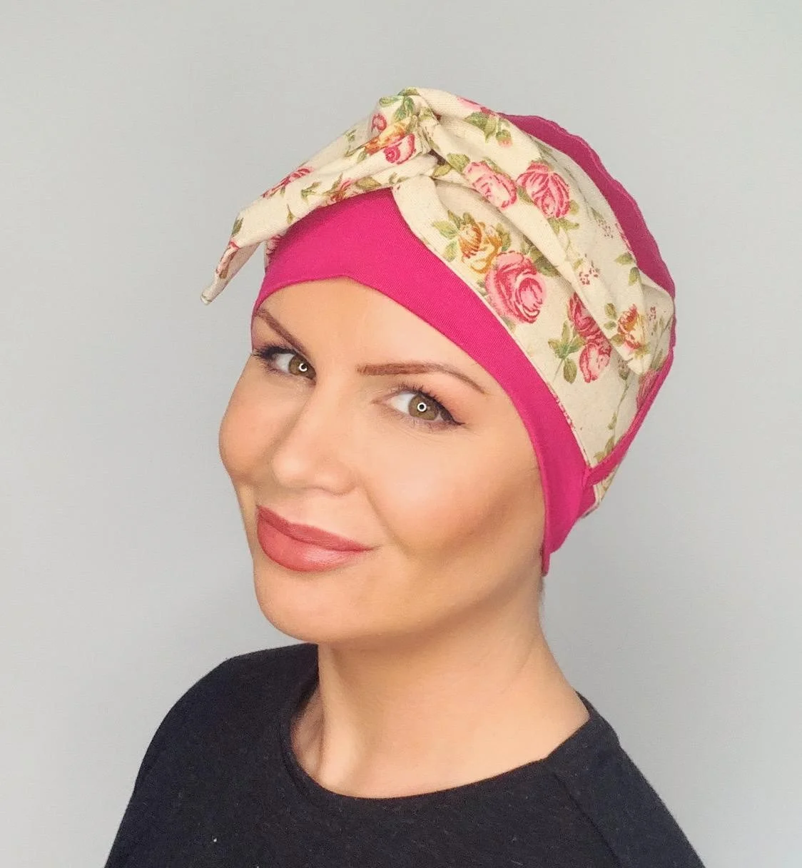 Cerise Floral Front Tie.jpg