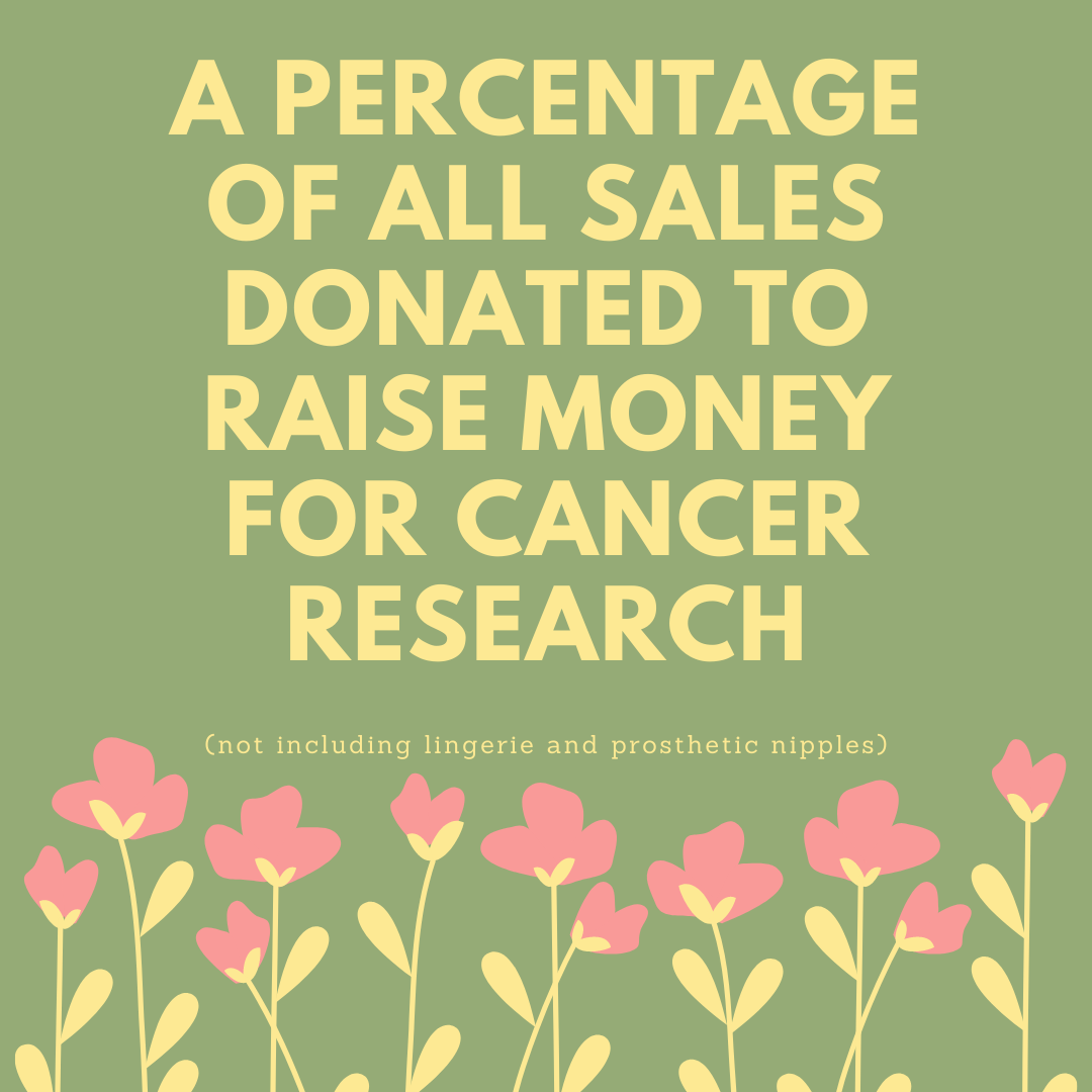 A percentage of sales donated to cancer research!
