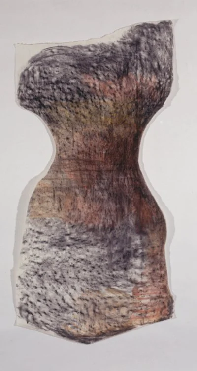  Pastel and charcoal on paper, 183 x 90 cm 