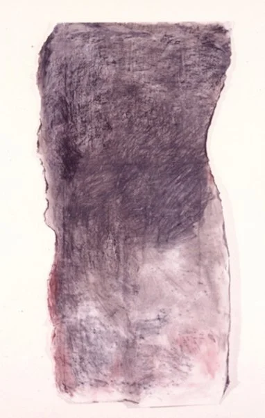  Charcoal on paper, 150 x 68 cm 