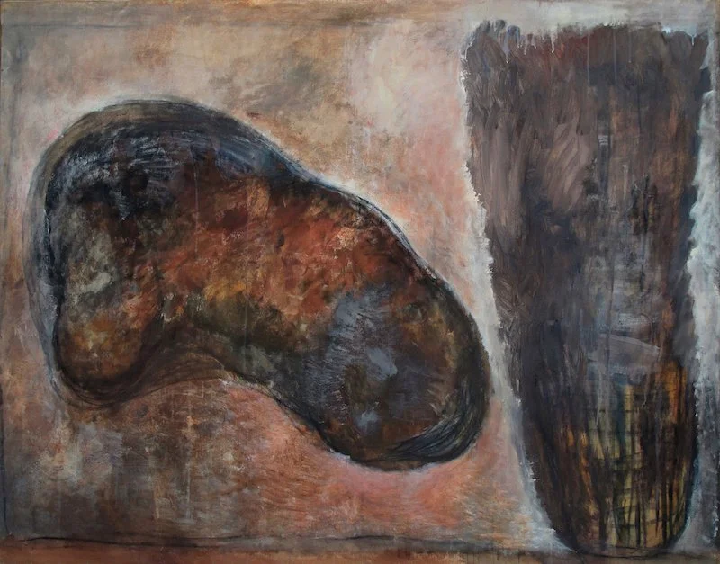  Acrylic and charcoal on canvas, 110 x 140 cm 