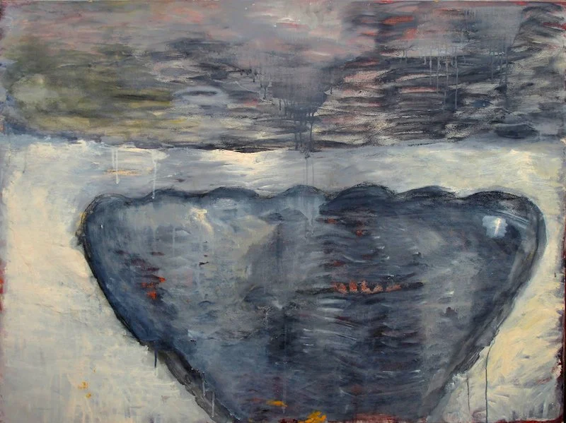  Acrylic and charcoal on canvas, 110 x 140 cm 