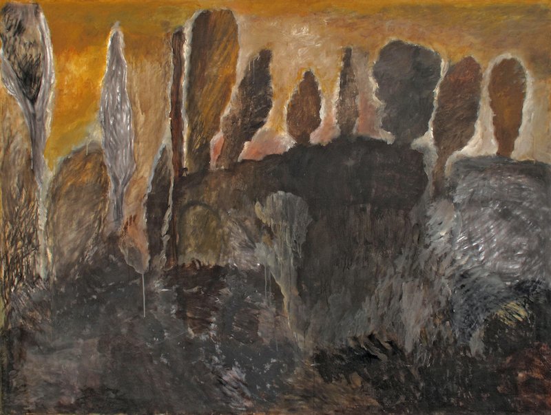  ‘Guy Ben Hinom’ Acrylic &amp; charcoal on canvas, 140 x 189 cm 