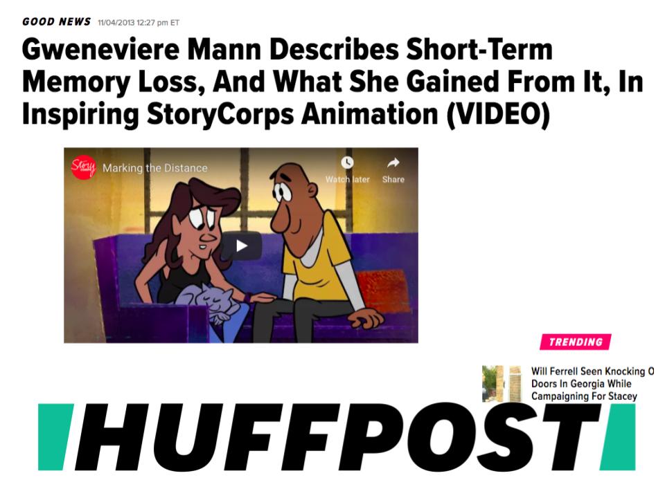 Huffington Post: Gweneviere Mann Describes Short-Term Memory Loss, And What She Gained From It