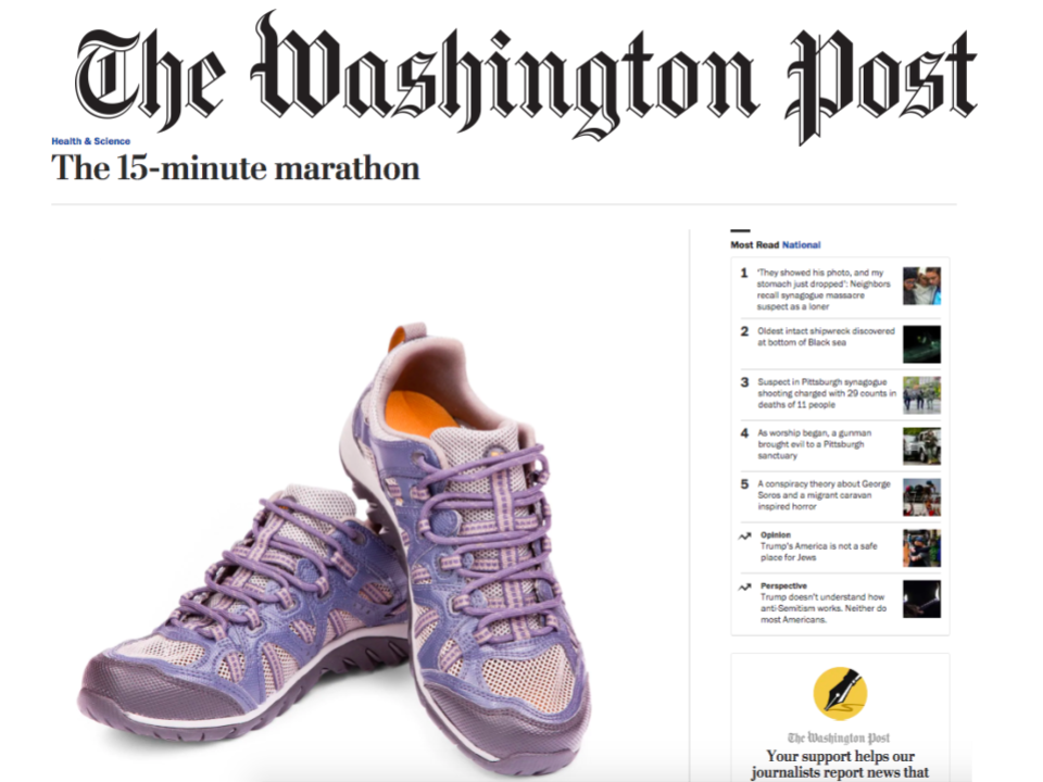 The Washington Post: The 15-minute marathon