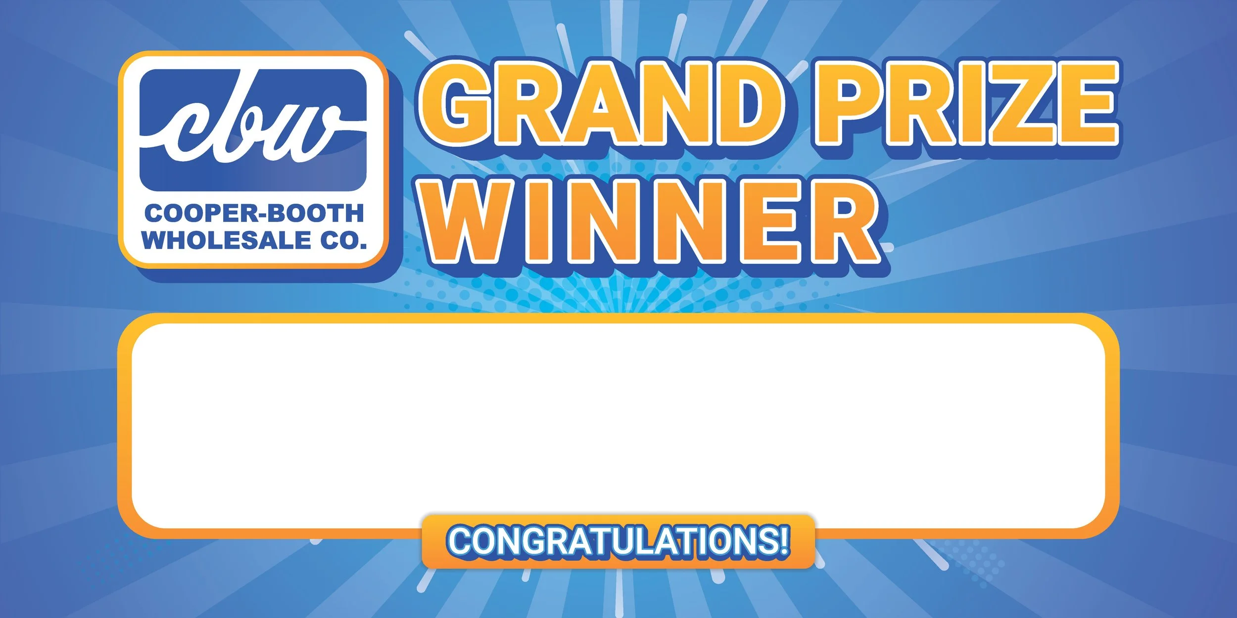 Grand Prize Sign