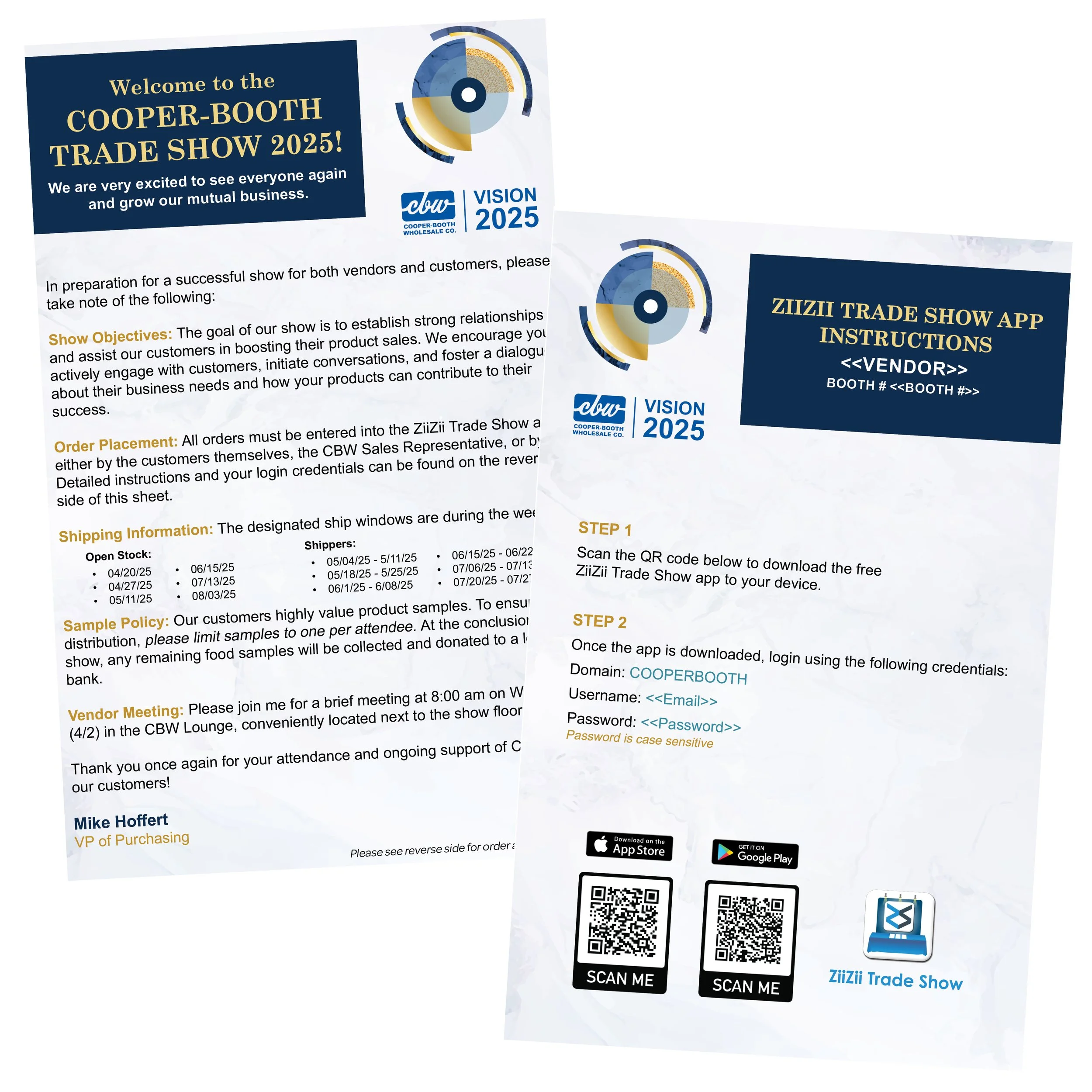 Vendor Letter & Instructions