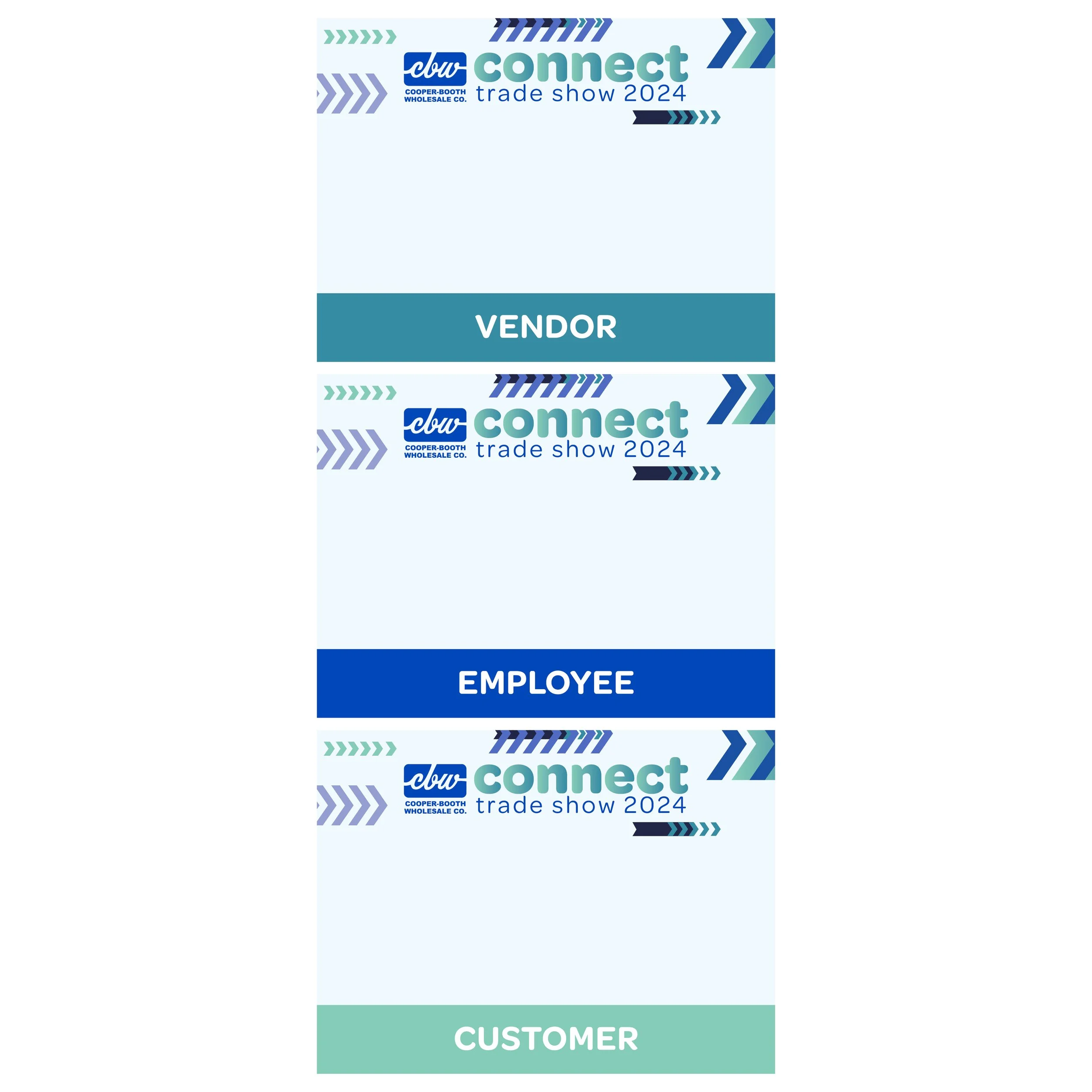 Vendor, Employee, & Customer Badges