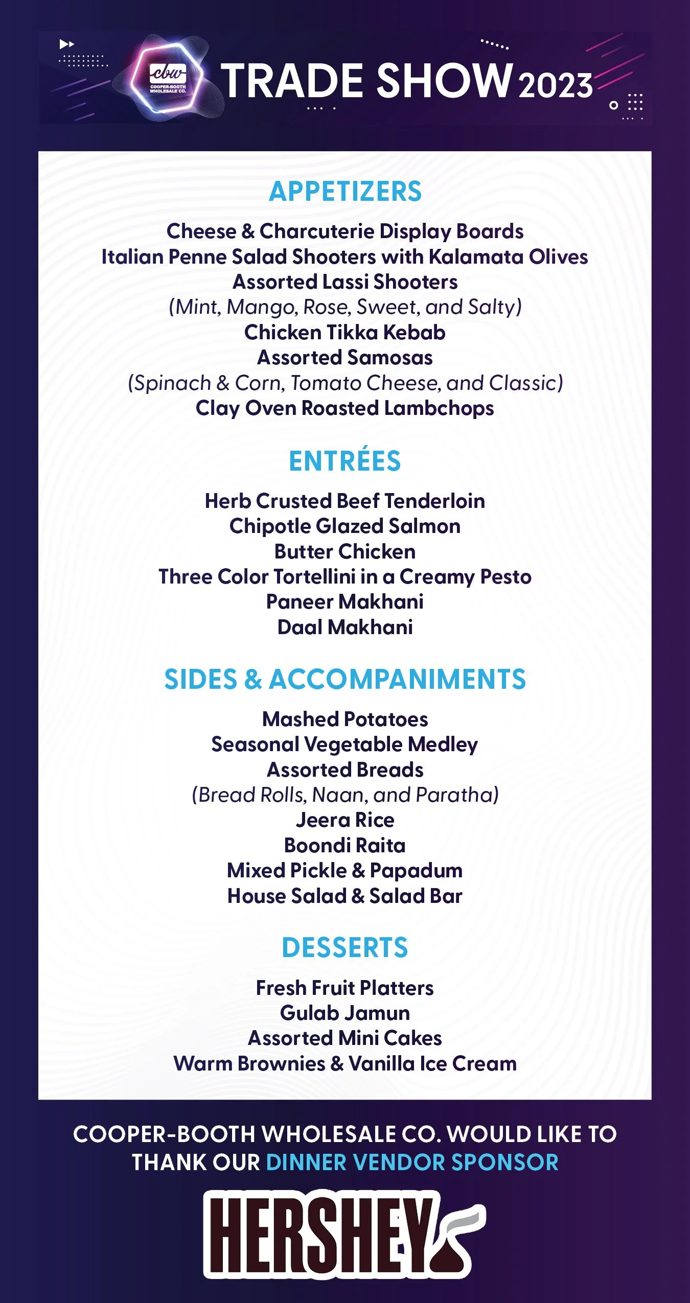 Dinner Menu