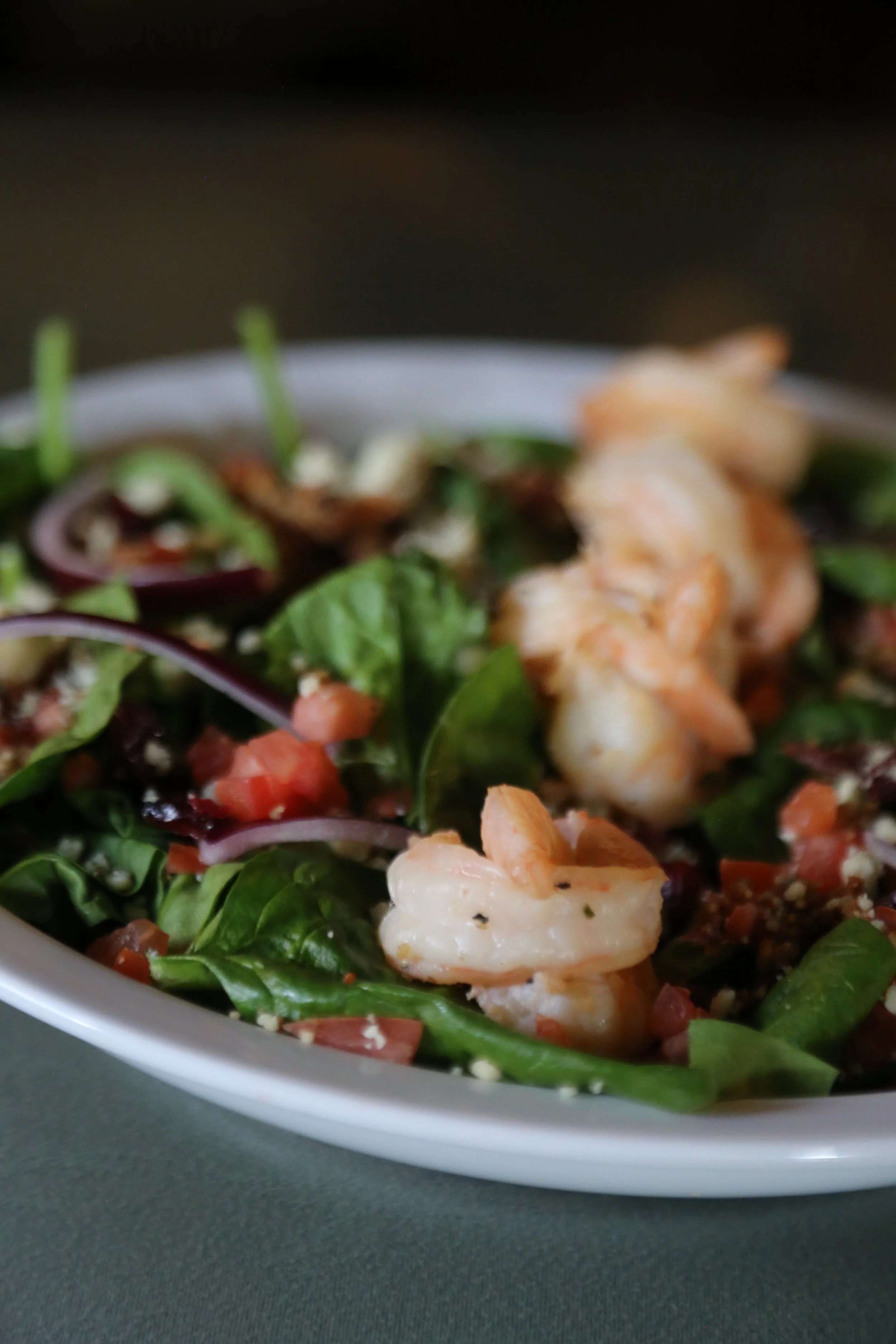Casa Rustica Spinach Salad with Grilled Shrimp