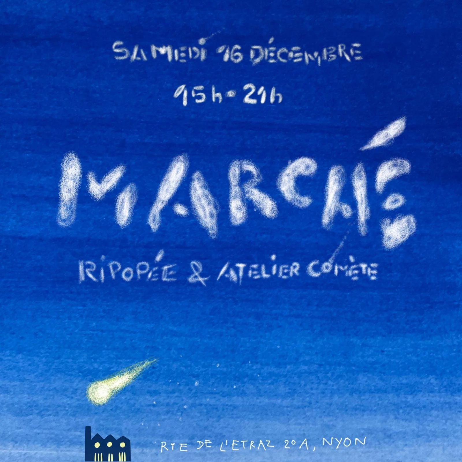 Le marché de Noël de l'atelier Comète &amp; Ripopée