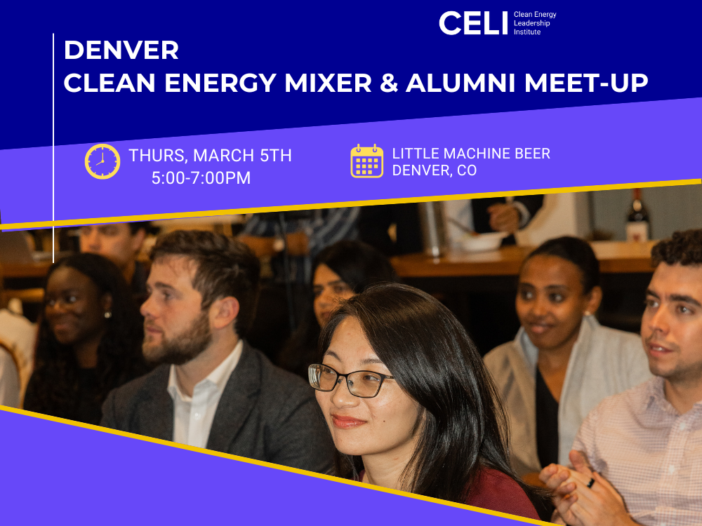 Denver CELI 2026 Clean Energy Mixer & Alumni Meet-Up