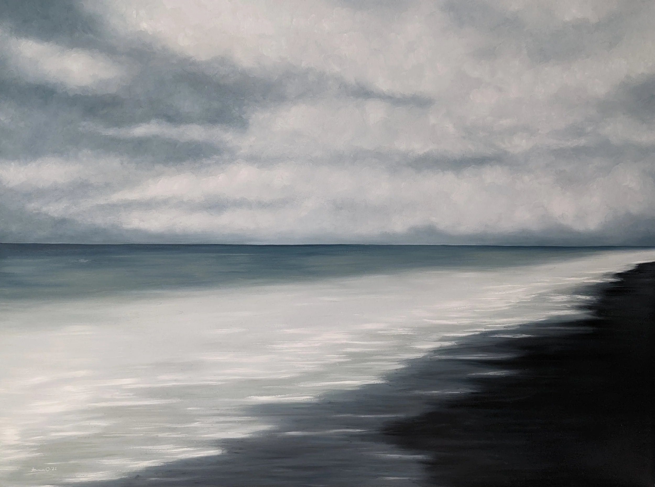 Water Meets Sky: Shades of Gray