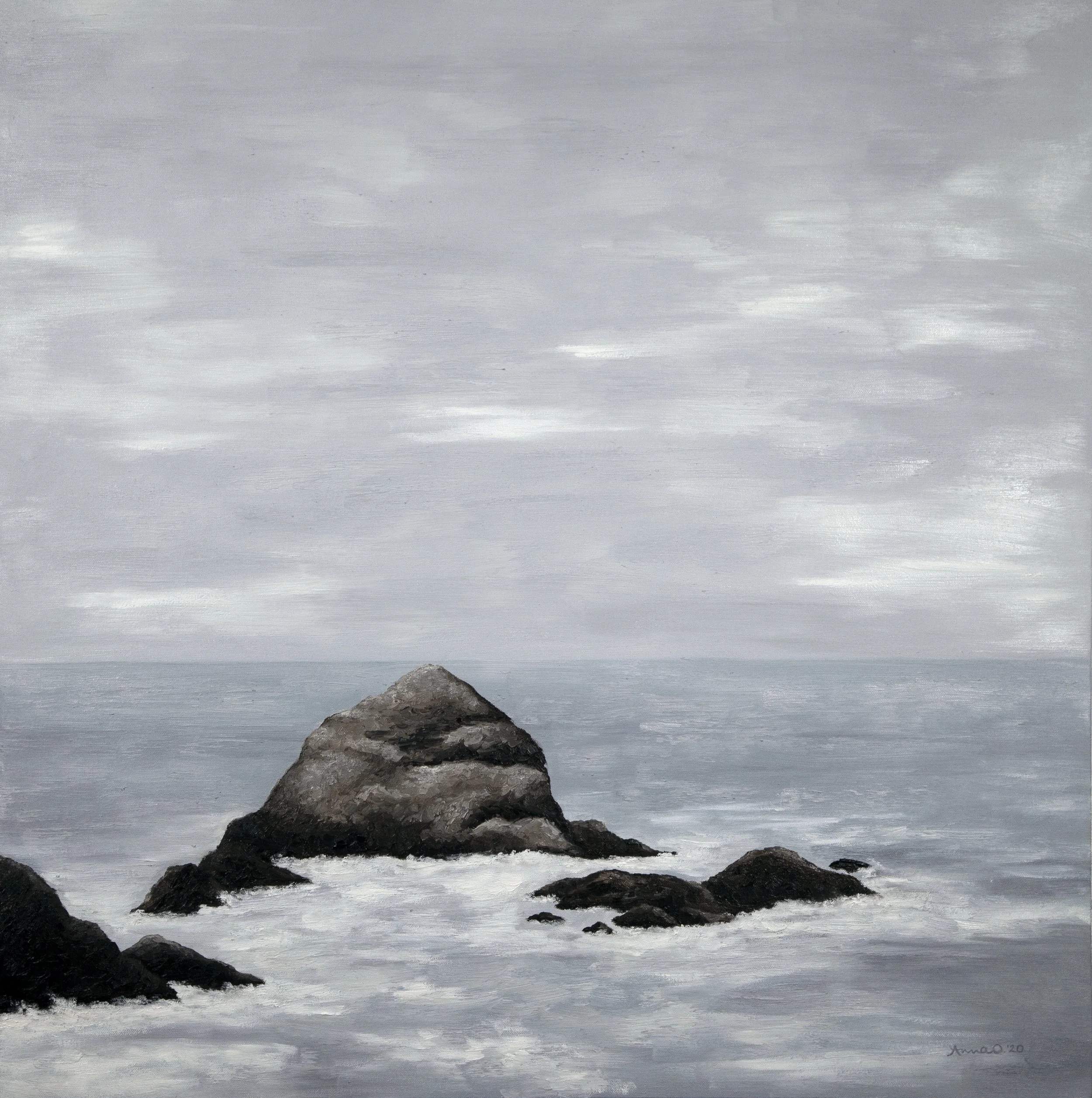 Water Meets Sky: Coastal Rocks