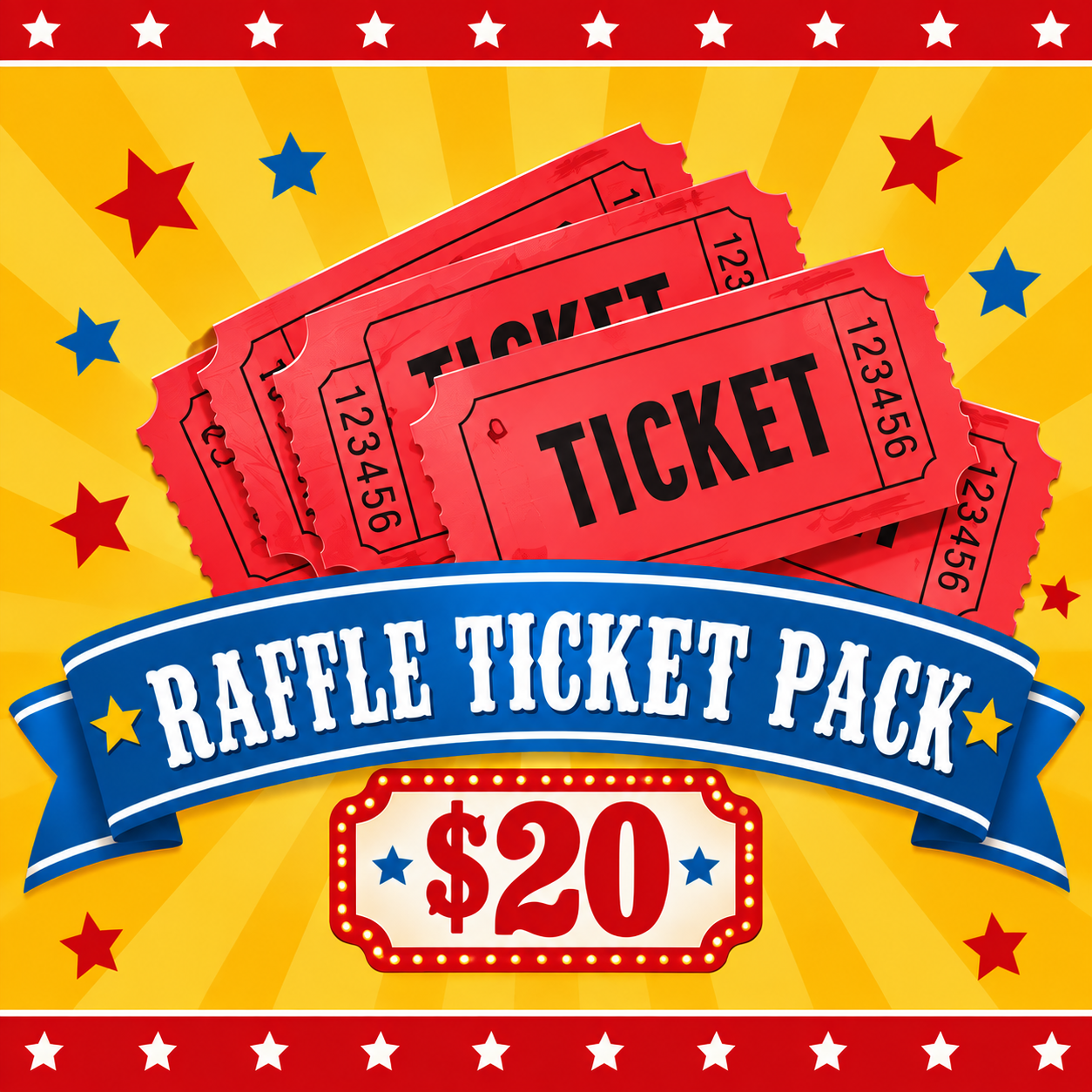 Carnival Raffle Ticket Pack (12 tickets)