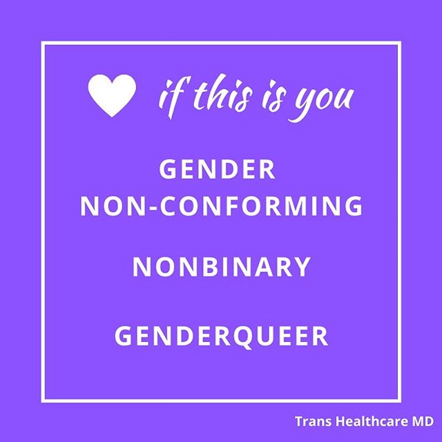 &quot;Heart if this is you: Gender Non-Conforming, Nonbinary, Genderqueer&quot; 
#genderqueer #nonbinary #gendernoncomforming
