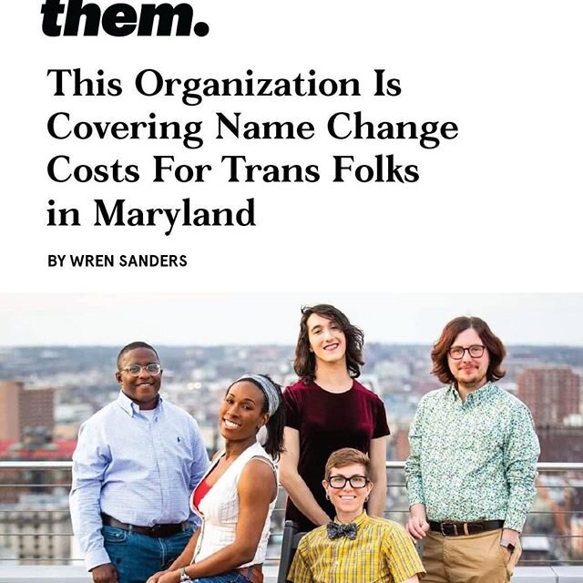 Repost @them 🥰 Link to the program in our bio. ・・・
&ldquo;This program has been a year and a half in the making, and we are thrilled to announce that we&rsquo;ve served over 20 people in the first week alone. Not every trans person changes their nam