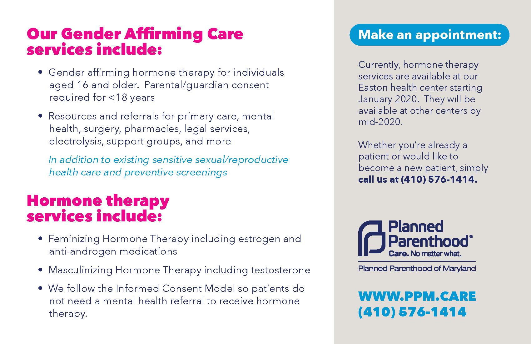 Gender Affirming Care Trans Maryland