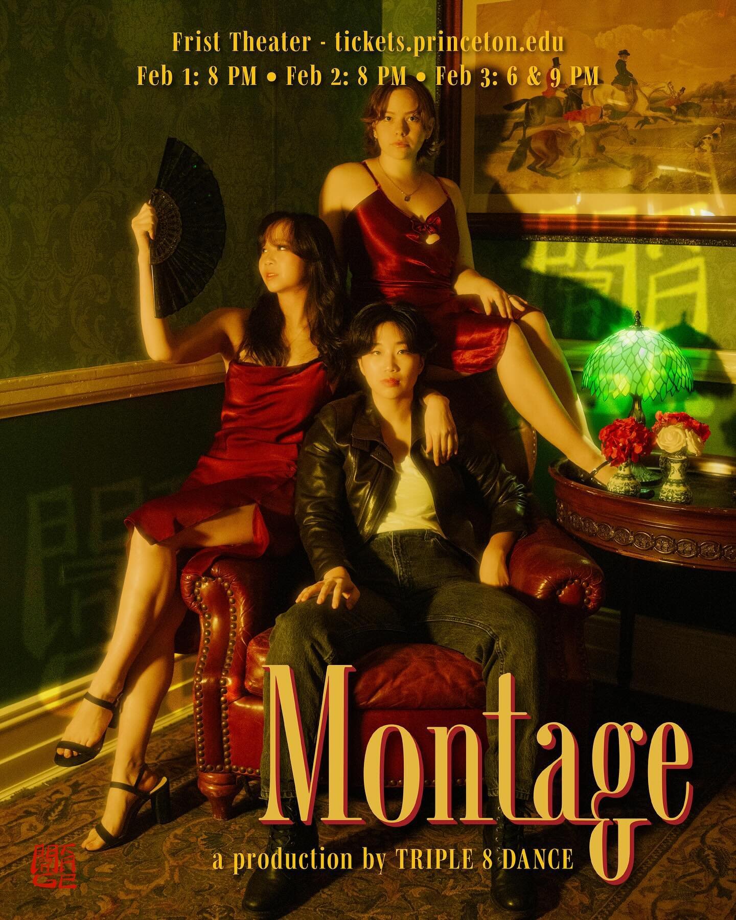 Don&rsquo;t miss the premiere of MONTAGE TONIGHT! ✨ Get your tickets @ LINK IN BIO

Dates:
Thursday, February 1st - 8 PM
Friday, February 2nd - 8 PM
Saturday, February 3rd - 6 PM &amp; 9 PM

Location: Frist Theatre

Tickets on sale at Frist Campus Ce