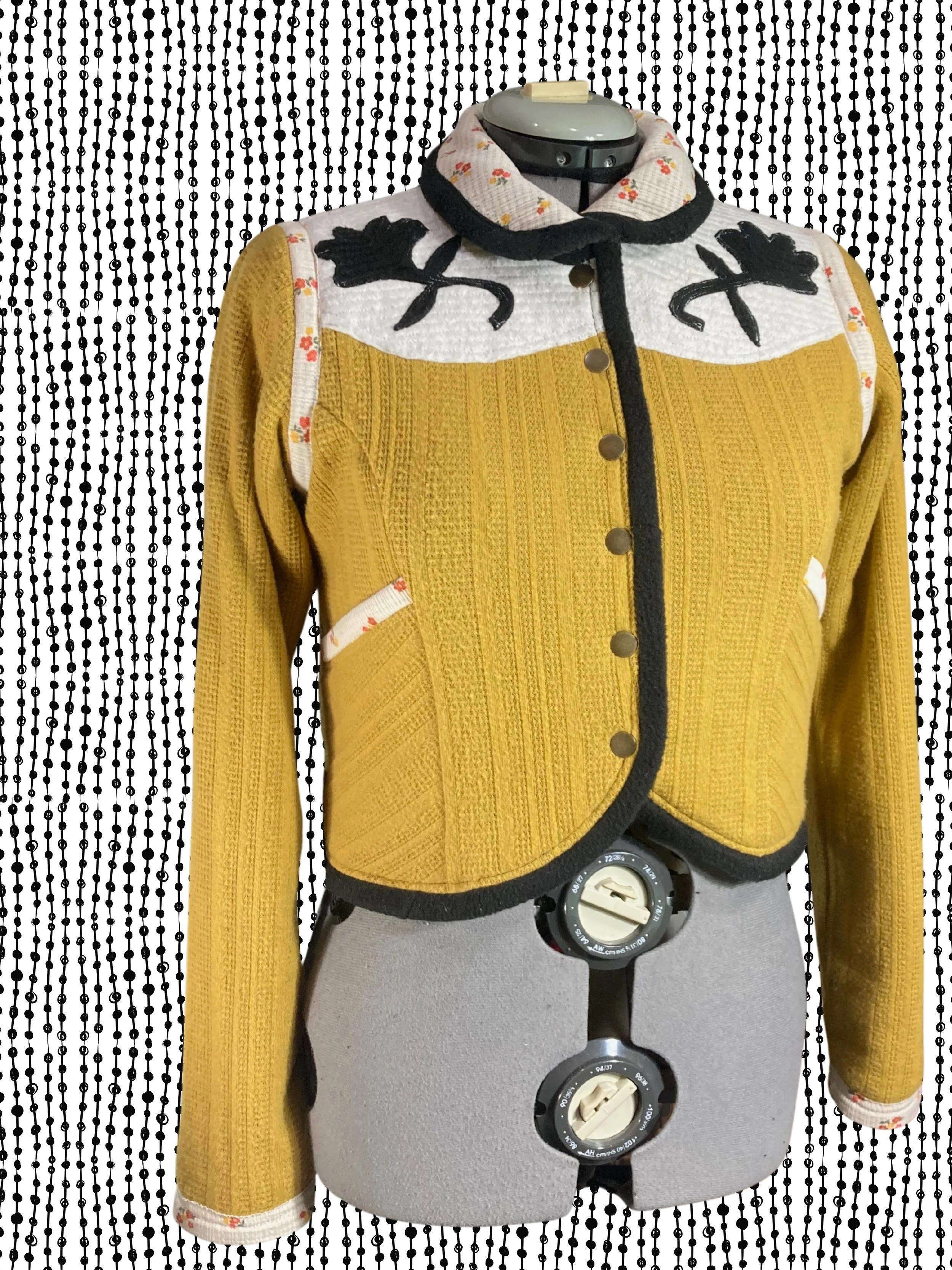 Reversible sweater cardigan, cowgirls and rock n roll.