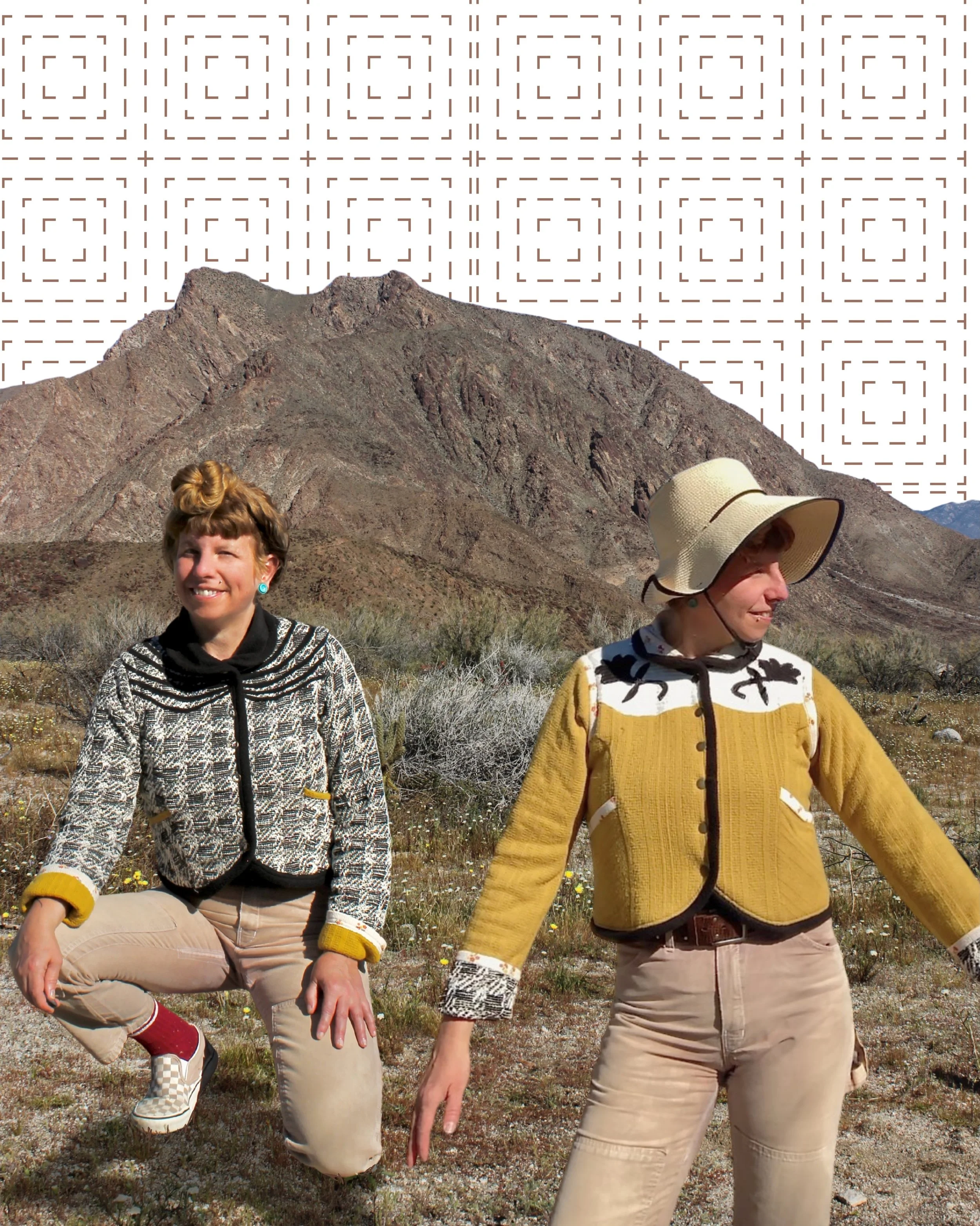 Reversible sweater cardigan, cowgirls and rock n roll.