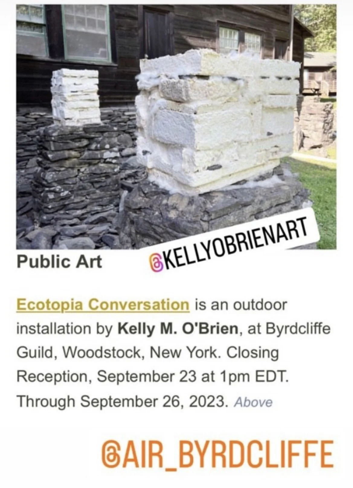 Tell Me What You’re Reading No. 47: Artist Kelly M O’Brien - An Ecotopia Conversation