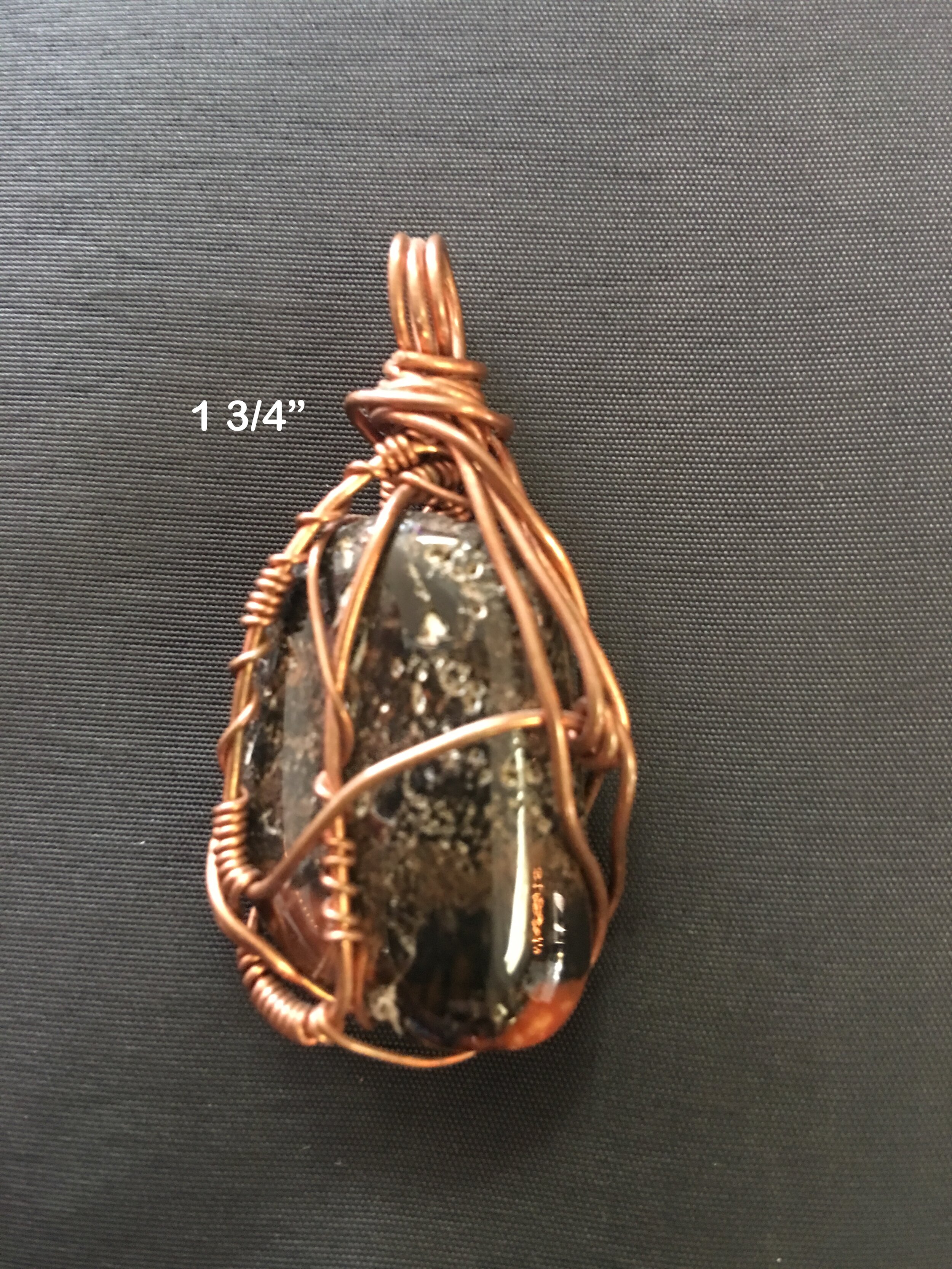 Dark Carnelian Copper Wrap