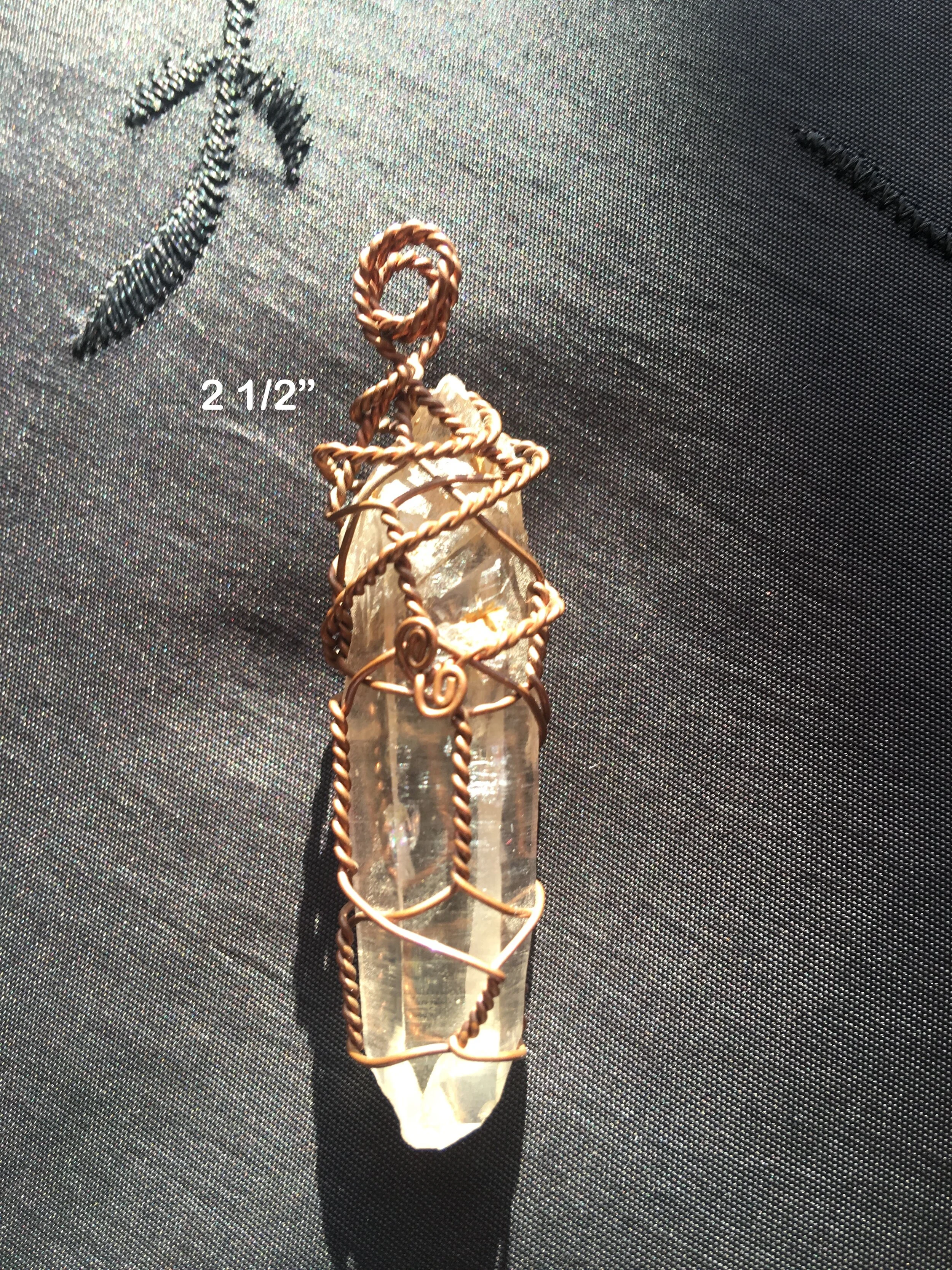 Raw Quartz Copper Point