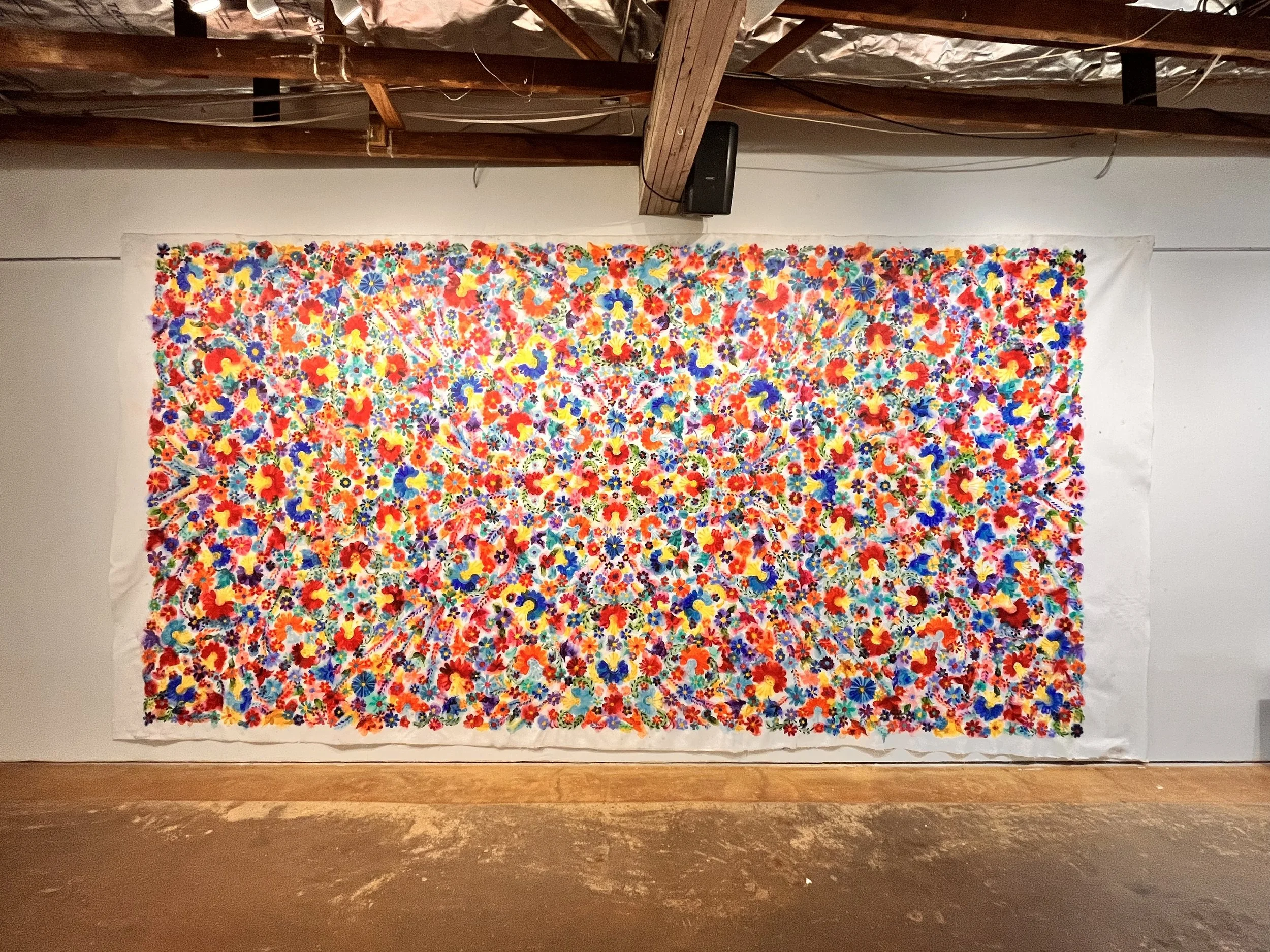 Kaleidoscope, 9.5x18.5 ft.  acrylic on canvas