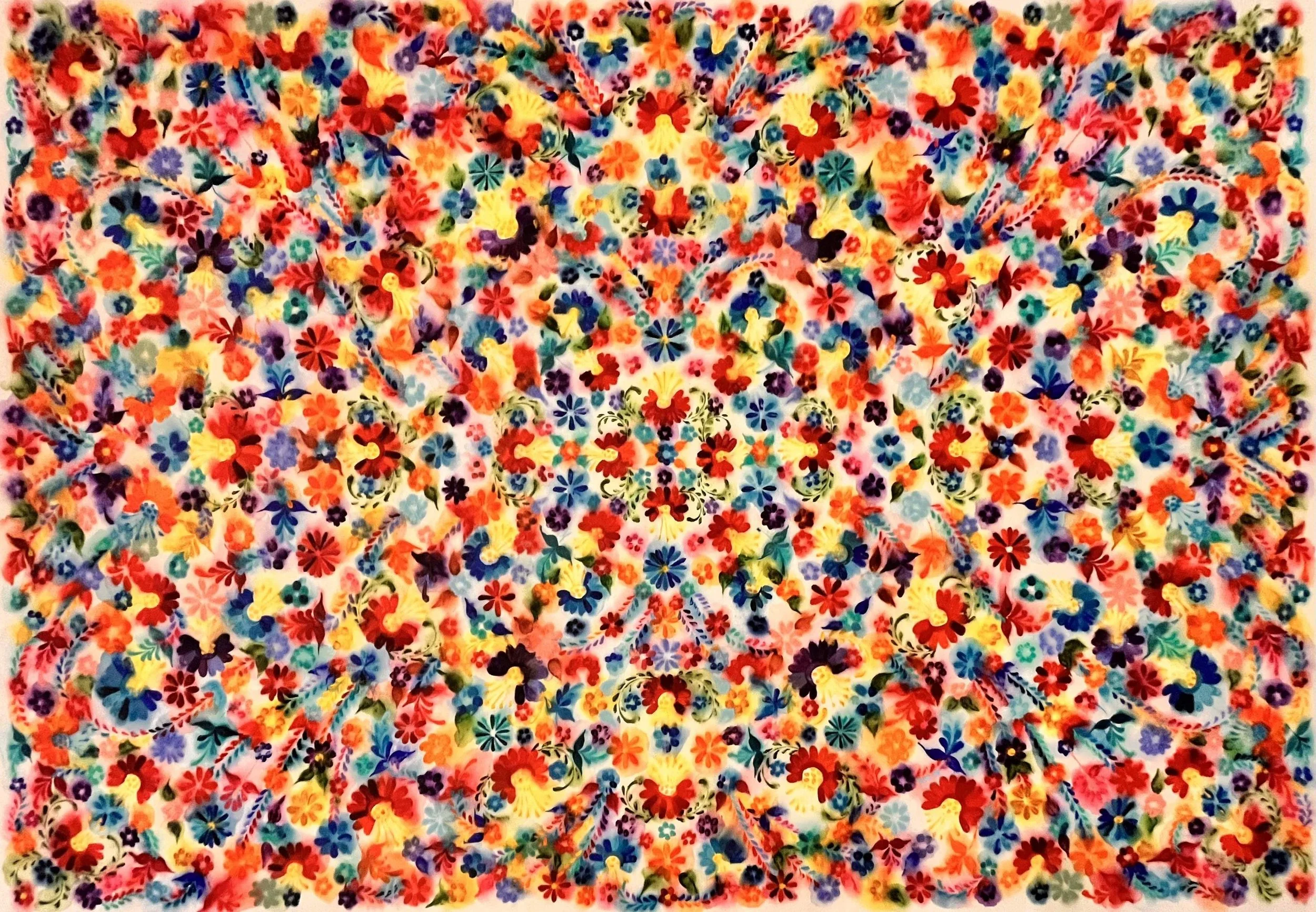 Kaleidoscope, 6.5 x 9.5 ft.  acrylic on canvas