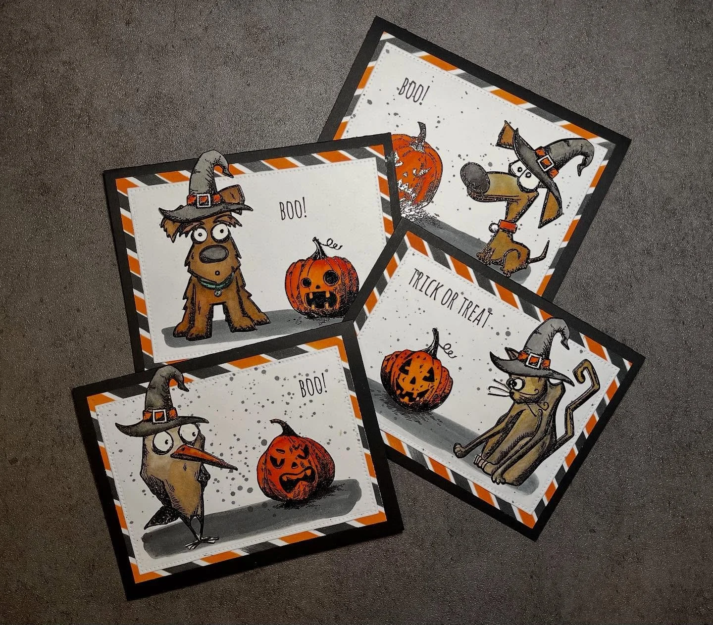 I&rsquo;ve been having so much fun with the Tim Holtz Crazy dies and stamps&mdash;of course I had to make some Halloween versions! 🎃👻 This one was inspired by @amyrysavy and it was such a fun project to put together!
#stampersanonymous #rangerink 
