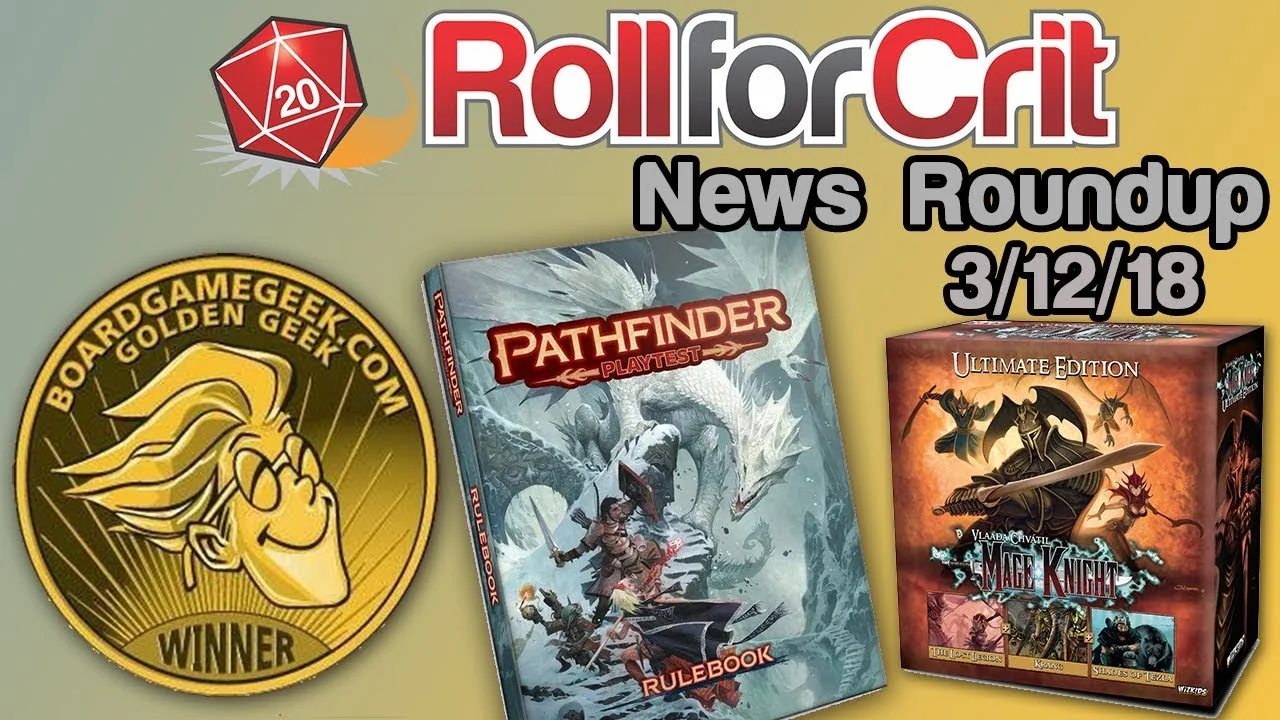Golden Geek Winners + Pathfinder 2.0
