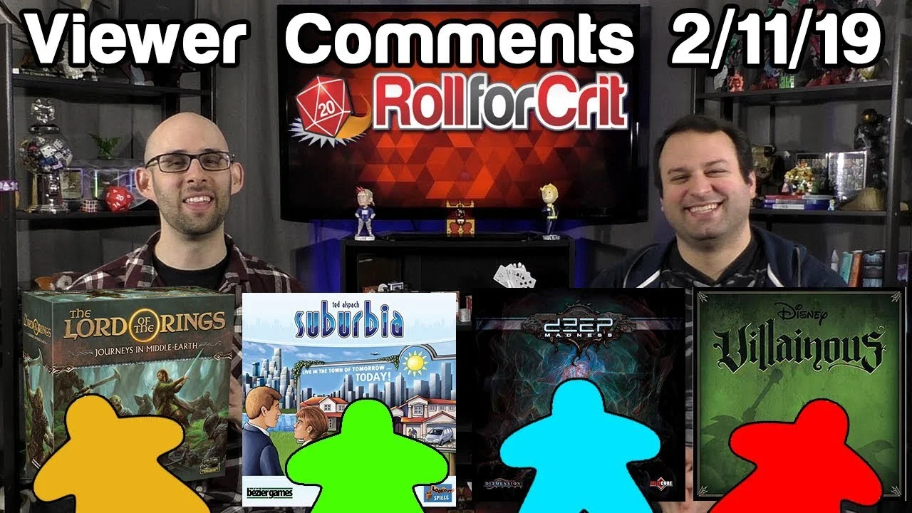 Your Most Anticipated Games + Villainous Picks | Viewer Comments 2/11/19