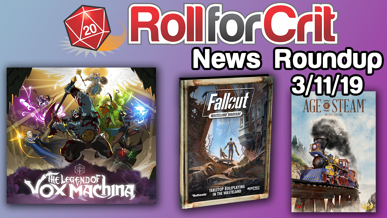 Critical Role Breaks Record + Fallout RPG Announced