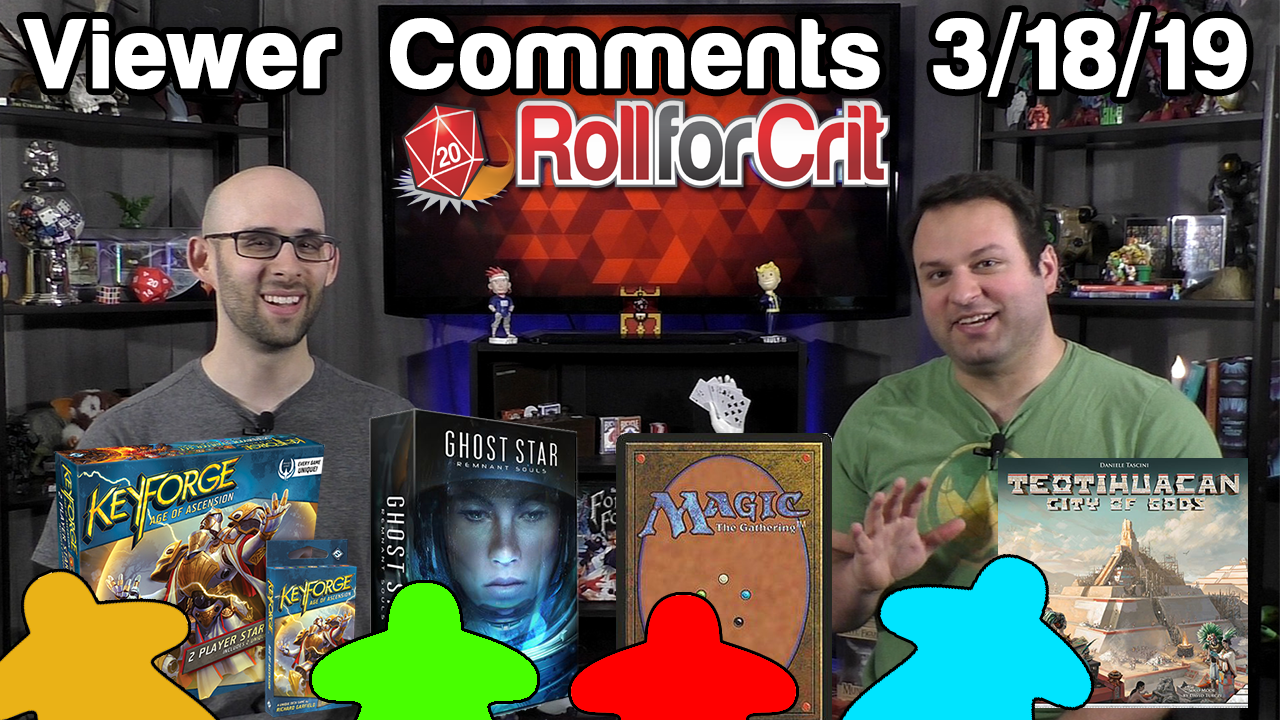 Magic, Catan Universe, Ghost Star + Word Crimes | Viewer Comments 3/18/19
