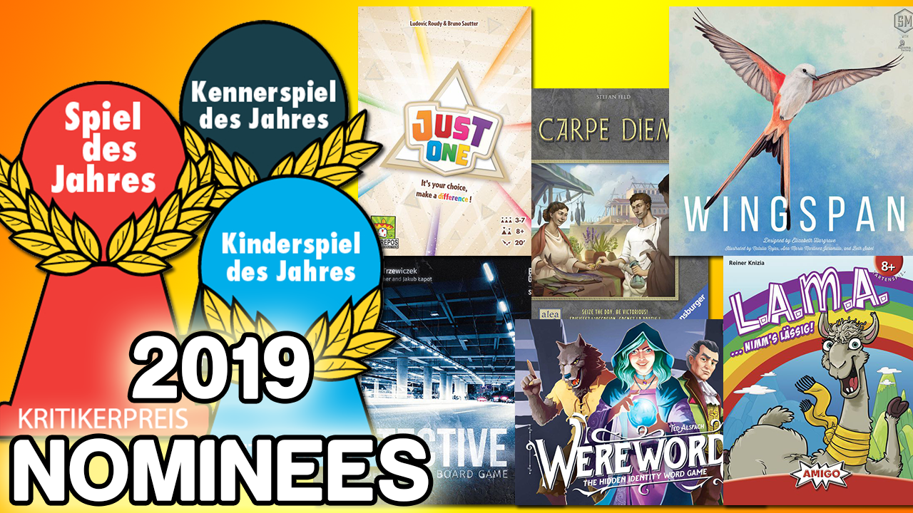 Spiel des Jahres 2019 Nominees Announced!