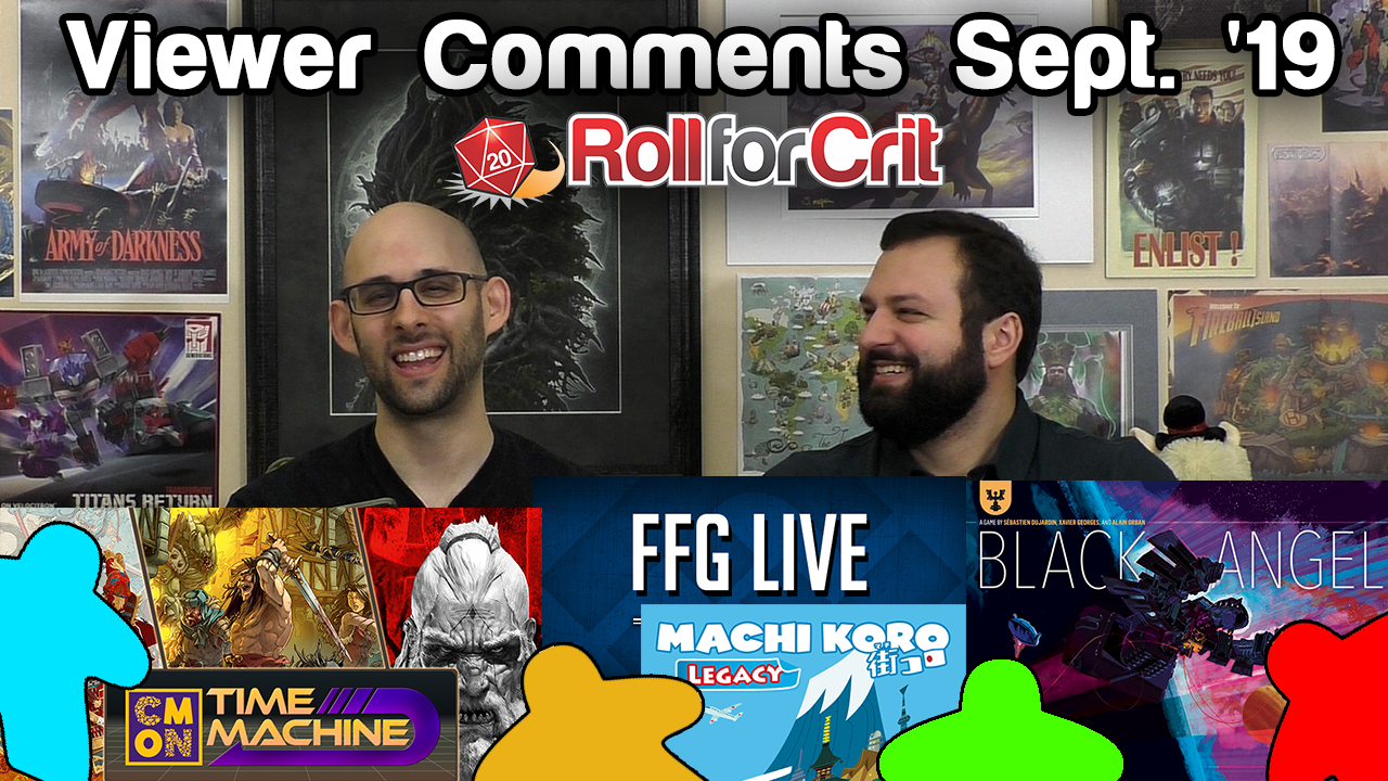 Your Reactions to CMON, Fantasy Flight + More! | Viewer Comments Sept. '19