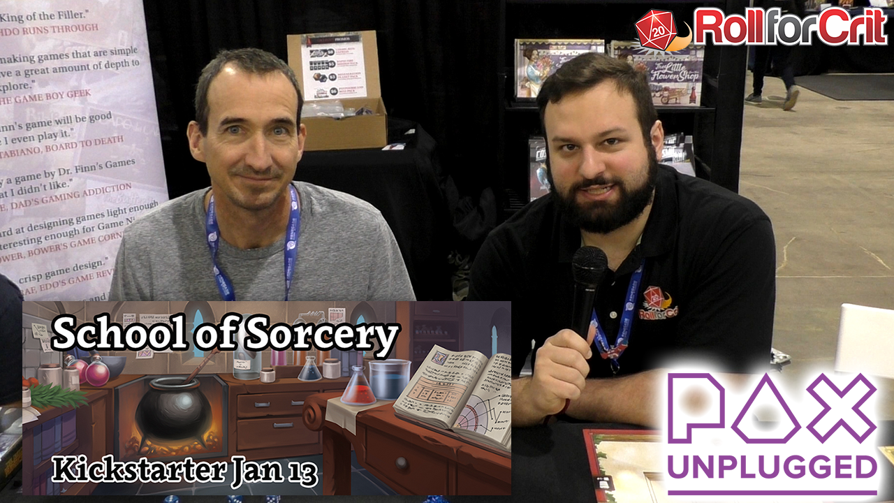 School of Sorcery | Dr. Finn's Game Interview @ PAX Unplugged '19
