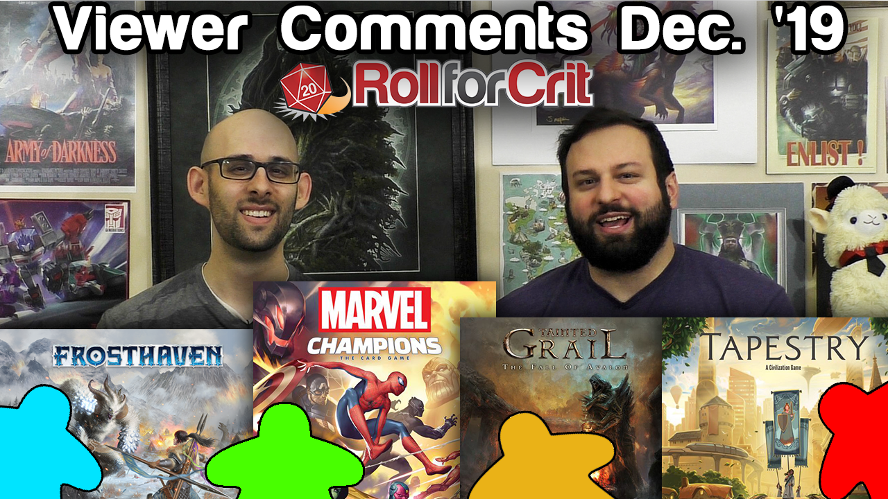 Top 10 Lists, PAX Unplugged + Holiday Games | Viewer Comments Dec. '19