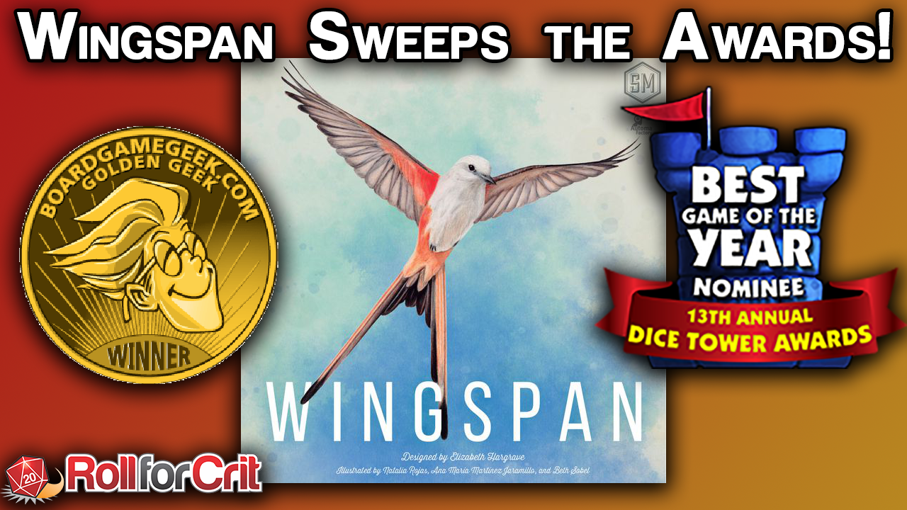 Wingspan Sweeps 14th Golden Geek Awards