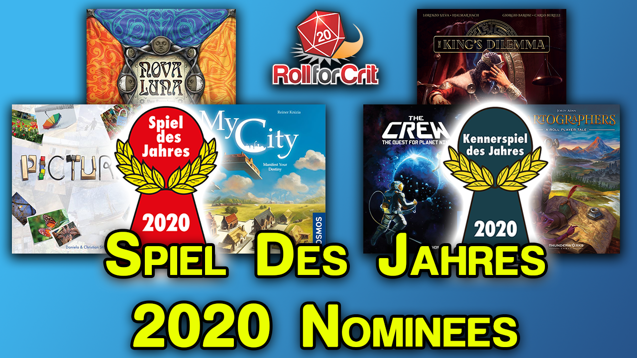 Spiel des Jahres 2020 Nominees Announced