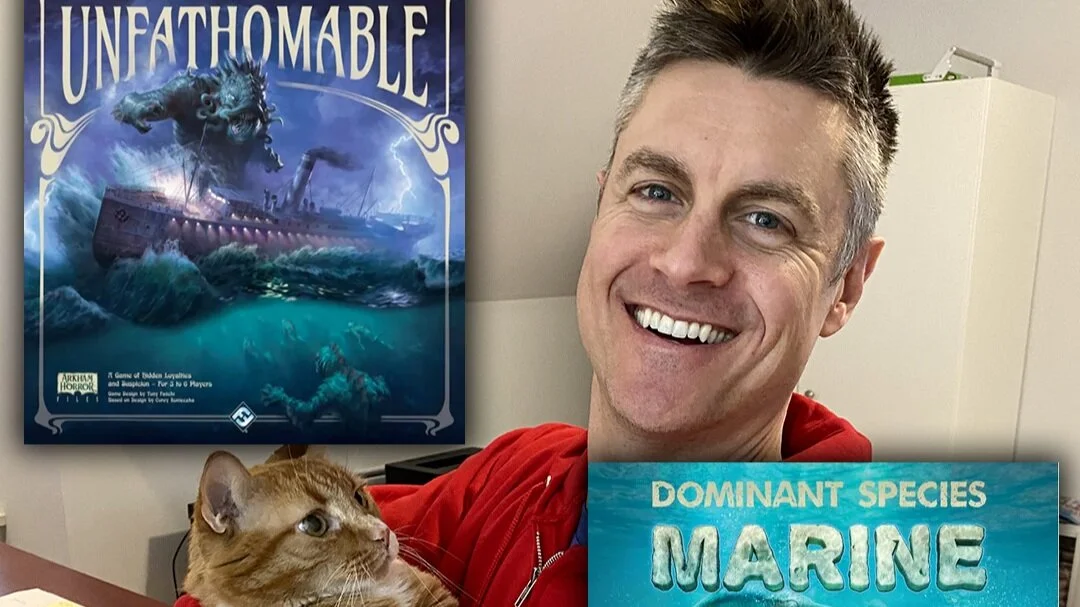 #10 - Unfathomable Announced, Dragomino Wins Kinderspiel, Dominant Species: Marine, Board Games to Movies (w/ Jamey Stegmaier)