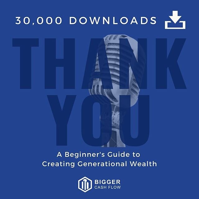 30,000 downloads...What a huge milestone! As mentioned in my interview waaaay back in episode 2, the reason I started this podcast was not to grow a large audience but rather to leave bread crumbs of my journey for my future kids to follow and for an