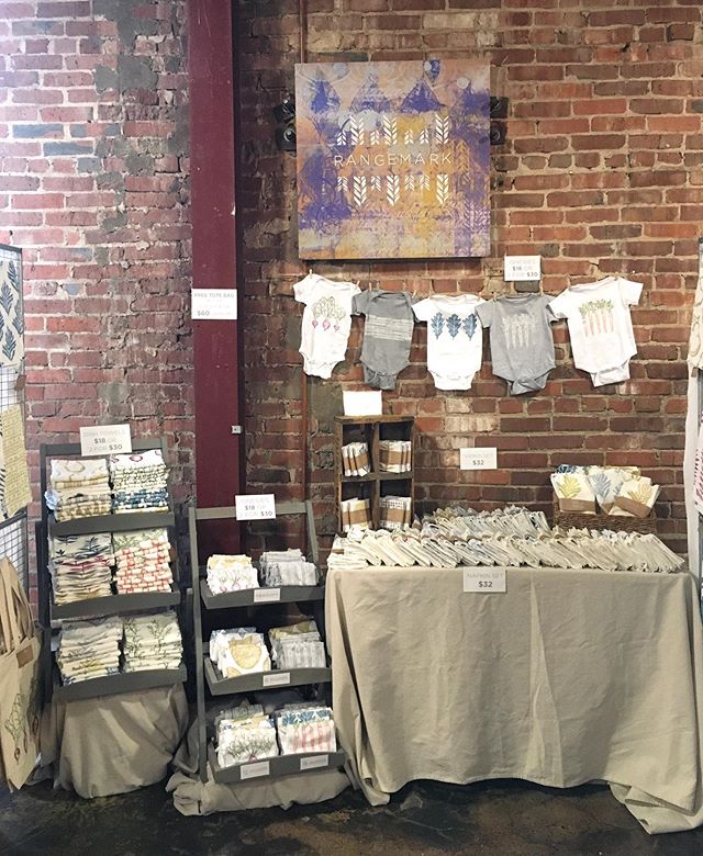 All setup and ready for @madesouth tonight and tomorrow! I am loving the brick wall that I get to setup in front of. If you&rsquo;re in the Franklin, TN area come check it out and get started on Holiday shopping