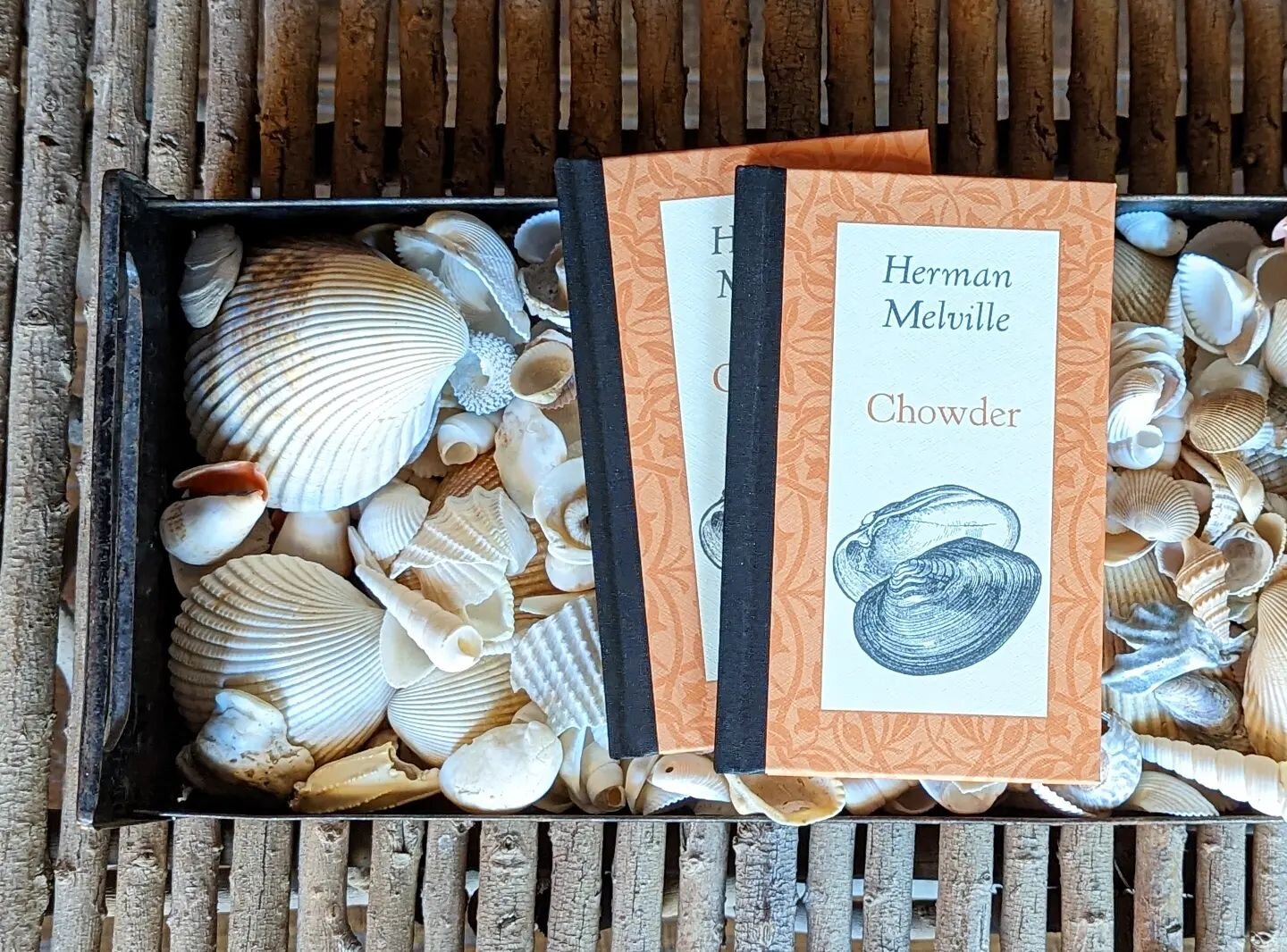 Our short books make great stocking stuffers. Chowder has been a customer favorite! 

From the publisher: 
Chowder is chapter fifteen from one of the greatest works of American literature, Herman Melville's Moby Dick. It is so beautifully written, so