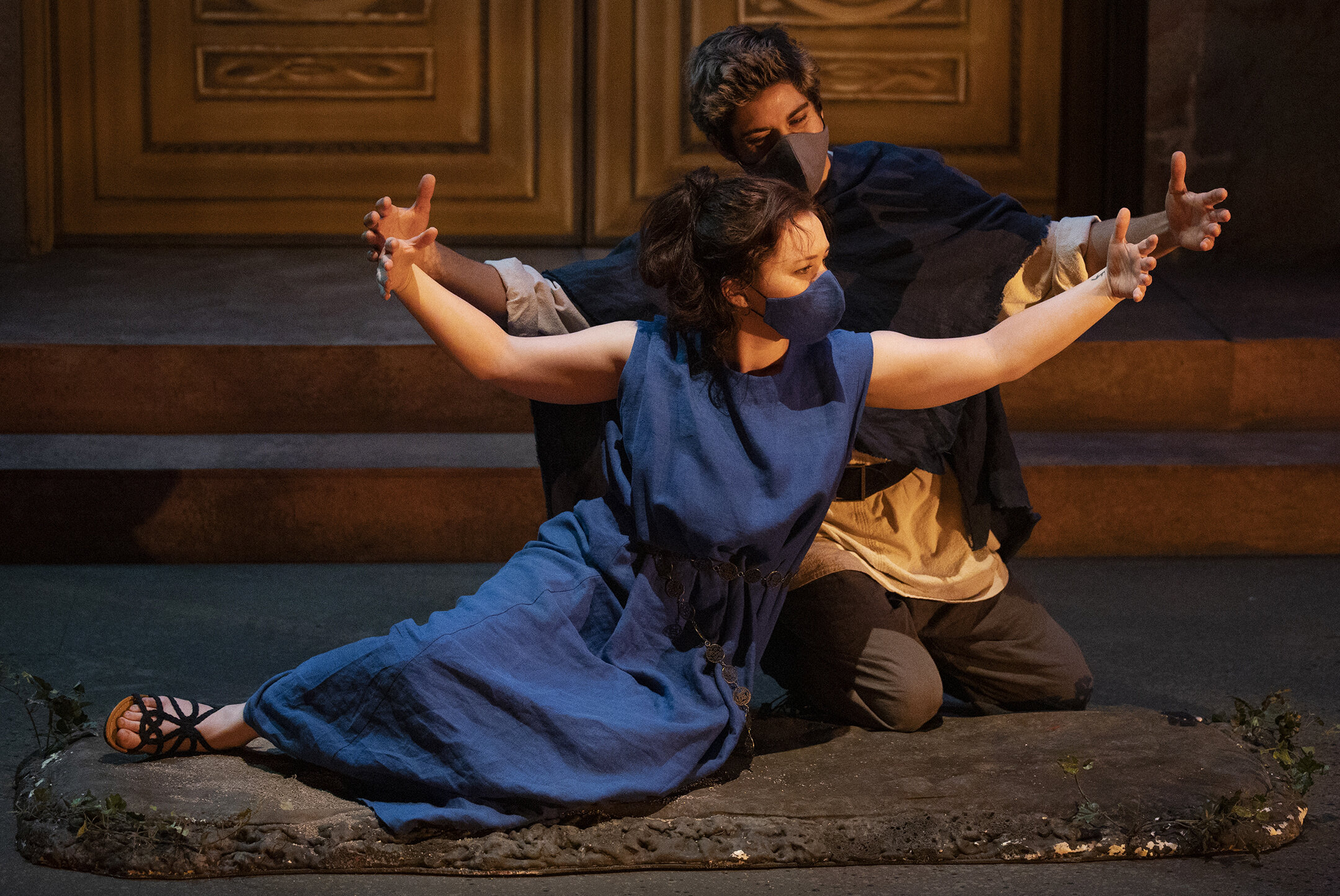 Hunter Hnat and Bryn Booth in The Oresteia (Copy)